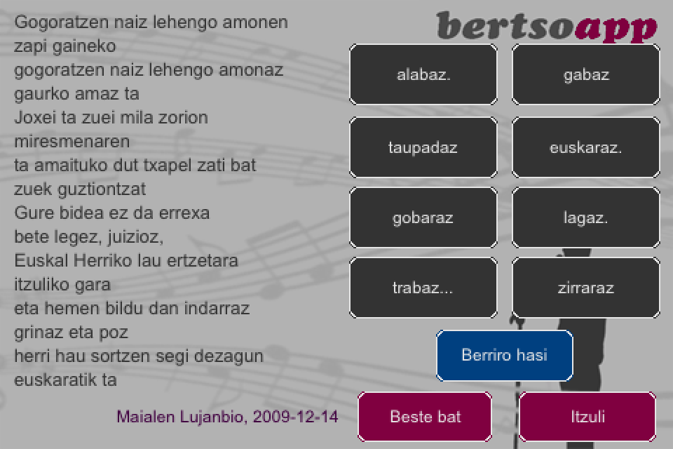 bertsoapp screen2